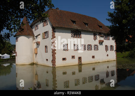 Château à douves inzlingen Banque D'Images