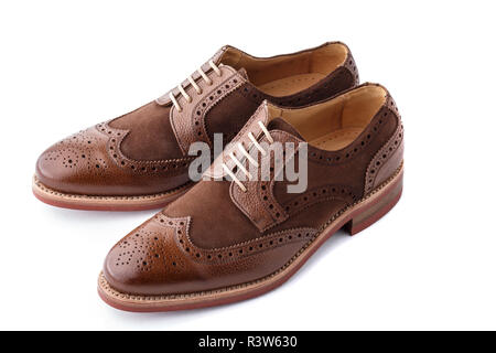 Paire de chaussures hommes deux tons Banque D'Images