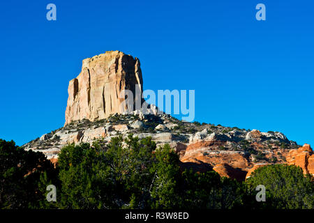 USA, Arizona, Réserve Navajo, SR 98, Square Butte Banque D'Images