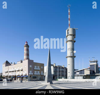 Village côtier Barra, banlieue de Aveiro. En raison des nombreux satellite Aveiro est appelée la Venise du Portugal. Banque D'Images