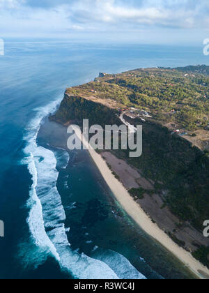 L'INDONÉSIE, Bali, vue aérienne de la plage Nyang Nyang Banque D'Images