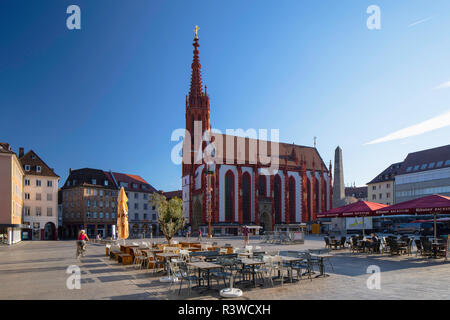 Dans Marienkapelle Place du marché (Marktplatz), Würzburg, Bavière, Allemagne Banque D'Images