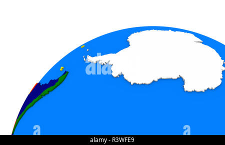 L'antarctique sur terre Banque D'Images