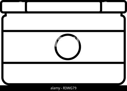 Crème d'aloès icône. Illustration de contour crème aloès icône vecteur pour la conception web isolé sur fond blanc Illustration de Vecteur