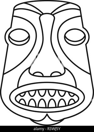 L'icône idole Hawaii. Contours texas idol icône vecteur pour la conception web isolé sur fond blanc Illustration de Vecteur