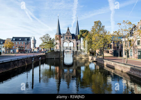 Waterpoort à Sneek, Pays-Bas Banque D'Images