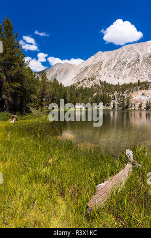 Big Pine Lake Numéro 4, John Muir Wilderness, la Sierra Nevada, en Californie, USA Banque D'Images