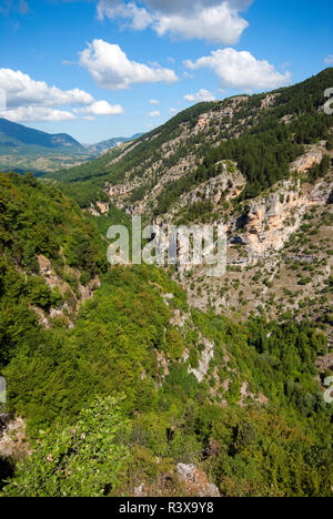 Vallée de l'Orfento, Réserve naturelle du parc national de la Majella, Pescara, Abruzzes, Italie Banque D'Images