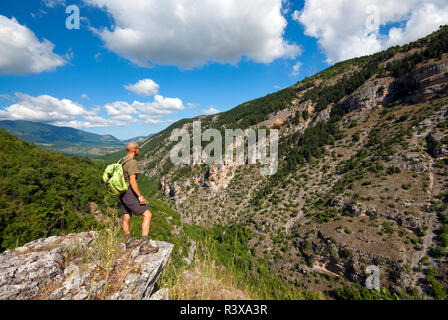 Vallée de l'Orfento, Réserve naturelle du parc national de la Majella, Pescara, Abruzzes, Italie Banque D'Images