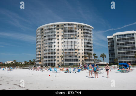 USA, Floride, Sarasota, Crescent Beach, Siesta Key, scène de plage Banque D'Images