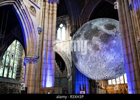 Musée de la Lune, à St George's Minster, Doncaster, South Yorkshire. Banque D'Images