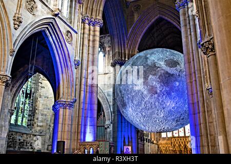 Musée de la Lune, à St George's Minster, Doncaster, South Yorkshire. Banque D'Images