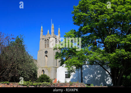 Abbaye de Bourne et l'église paroissiale de Saint Pierre et Saint Paul, Bourne Ville de marché, Lincolnshire, Angleterre, RU Banque D'Images