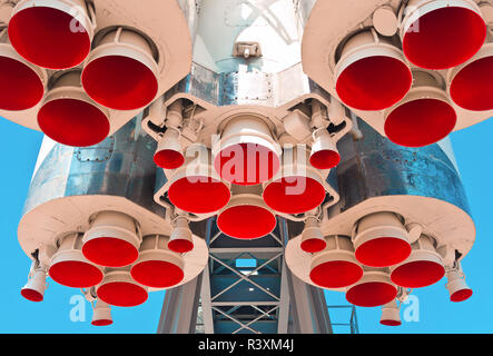 Moteur fusée spatiale Banque D'Images