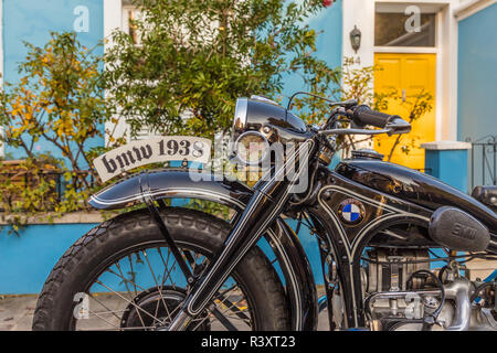 Une belle vieille moto BMW Banque D'Images