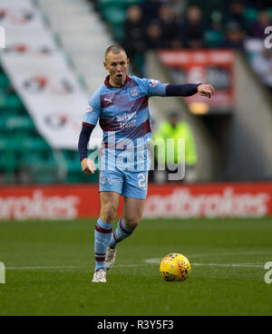 Easter Road, Edinburgh, UK. 24 Nov, 2018. Football Premiership Ladbrokes, Hibernian contre Dundee ; Kenny Miller de Dundee : Action Crédit Plus Sport/Alamy Live News Banque D'Images