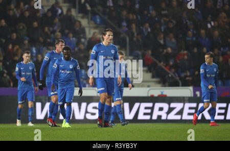 GENK, BELGIQUE - le 24 novembre : Sander Berge a l'air abattu au cours de la Jupiler Pro League match day 16 entre KRC Genk et Cercle Brugge le 24 novembre 2018 à Genk, en Belgique. (Photo de Vincent Van Doornick/Isosport) Credit : Pro Shots/Alamy Live News Banque D'Images