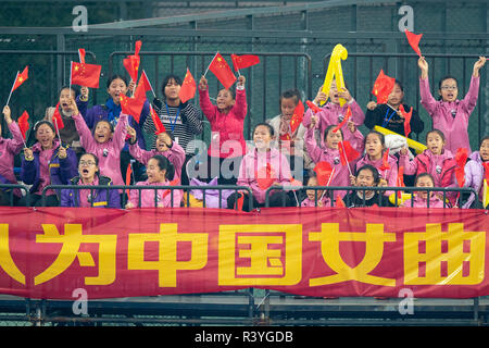 Changzhou, Chine 25 novembre 2018 Trophée des Champions de Hockey Argentine v Chine spectateurs chinois : Crédit photos Orange vof/Alamy Live News Banque D'Images