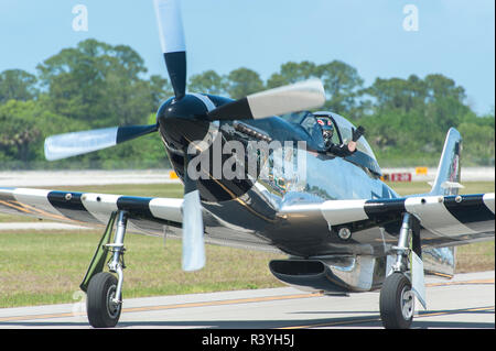 SkyFest, Airshow, avions, New Smyrna Beach, Florida, USA Banque D'Images