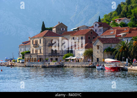 Perast, baie de Kotor, Monténégro Banque D'Images