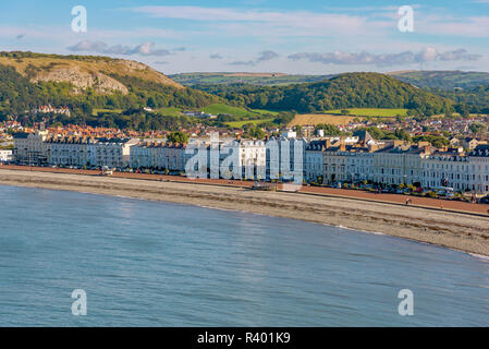 Vue aérienne de Llandudno dans le Nord du Pays de Galles, Royaume-Uni Banque D'Images