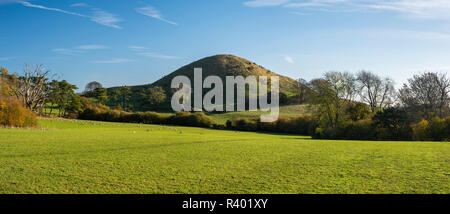 Summerhouse Hill, une caractéristique en forme de cône de la Kent Downs et plus large des North Downs près de Folkestone. Banque D'Images