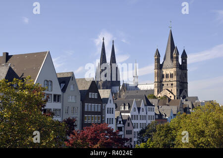 La vieille ville de Cologne Banque D'Images