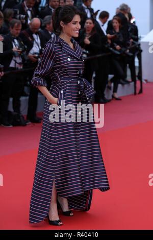 CANNES, FRANCE - 15 MAI 2018 : Laurie Cholewa, marche le tapis rouge au 'Solo : Une histoire de la guerre des étoiles ' au 71e Festival de Cannes Banque D'Images