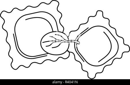 Les épinards biscuits icône. Illustration de contour biscuits épinards icône vecteur pour la conception web isolé sur fond blanc Illustration de Vecteur