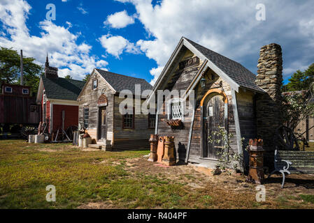 USA (Maine), de puits, de meubles anciens cottages Banque D'Images