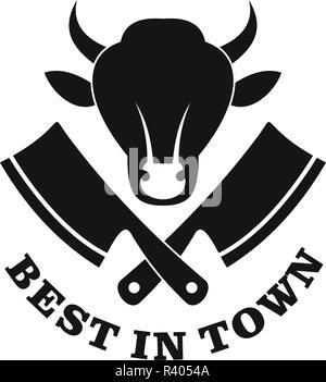 Meilleur de la ville le logo de la viande. Simple illustration de meilleur en ville logo vector de la viande pour la conception web isolé sur fond blanc Illustration de Vecteur
