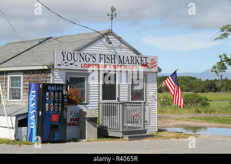 Young's Fish Market, Orléans, Cape Cod, Massachusetts, USA Banque D'Images