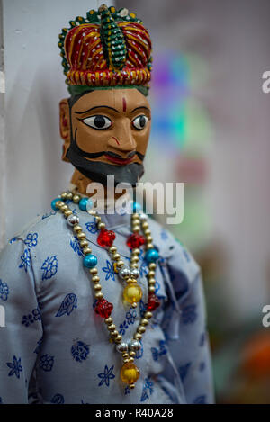 Dans le Musée des Marionnettes Marionnettes, Udaipur, Rajasthan, Inde Banque D'Images