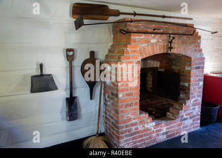 Le Michigan, péninsule de Keweenaw. Parc d'état historique de Fort Wilkins, cuisine Banque D'Images