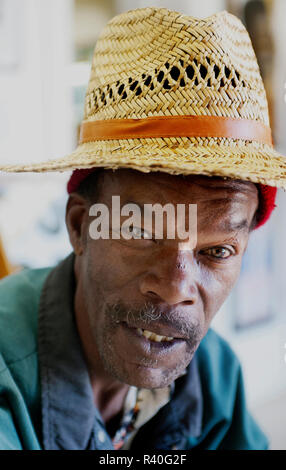 Pat Thomas, bluesman, Leland, Mississippi (MR) Banque D'Images