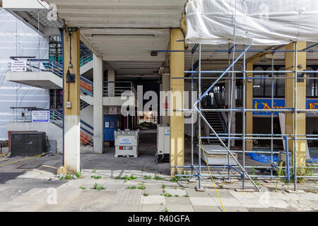 Château de démolition, l'échange du marché Street, Sheffield, Royaume-Uni Banque D'Images