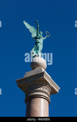 USA, New York, Hudson Valley, West Point, l'Académie militaire des États-Unis à West Point, Bataille Monument Banque D'Images