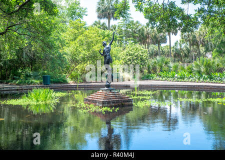 Diana de la Chase, Diana, piscine Brookgreen Gardens, Murrells Inlet, en Caroline du Sud, USA Banque D'Images