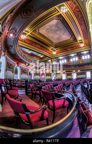 Vue de l'intérieur de la salle du Souvenir, Cincinnati, Ohio Banque D'Images