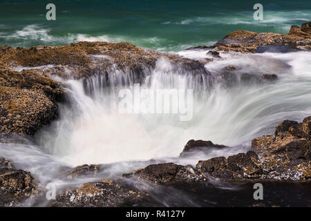 Thor est bien, Cape Perpetua, Oregon, Yachats Banque D'Images