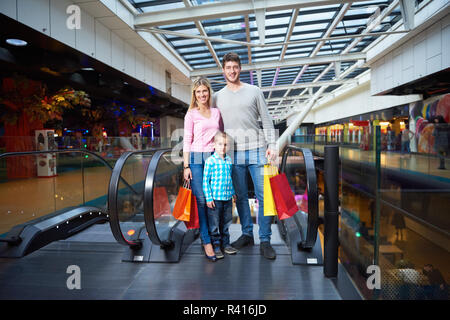 Dans la famille shopping mall Banque D'Images