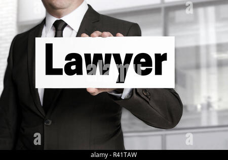 Protection de l'avocat est tenu par businessman concept Banque D'Images