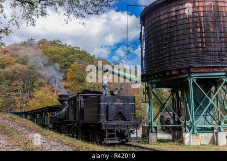 Cass Scenic Railroad dans Cass, West Virginia, USA Banque D'Images