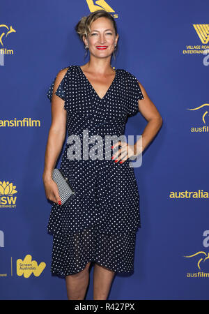 7e édition du Gala des Prix du cinéma dans les Australiens s'est tenue à Hollywood's Studios Paramount - Arrivées avec : Zoe Bell Où : Los Angeles, California, United States Quand : 24 Oct 2018 Credit : Sheri Determan/WENN.com Banque D'Images