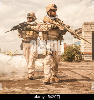 Navy SEALs en action Banque D'Images