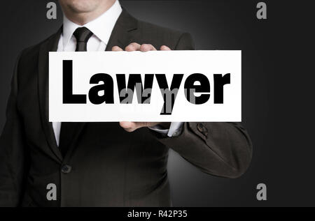 Protection de l'avocat est tenu par l'homme d'affaires Banque D'Images