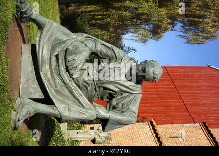 Sculpture du priester heinrich dans steinkirchen Banque D'Images