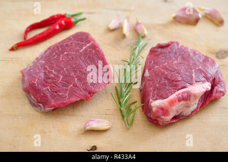 Steak cru Banque D'Images