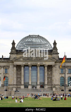 Bâtiment du Reichstag, siège du parlement allemand Banque D'Images