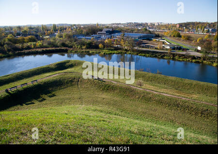 Bastion Bastion Zubr (Bison) bulit dans XVII siècle est une partie de la fortification de type bastion moderne de Gdansk, dans la ville basse de centre historique de Banque D'Images